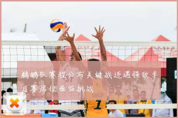 鹈鹕队赛程公布关键战连遇强敌季后赛席位面临挑战