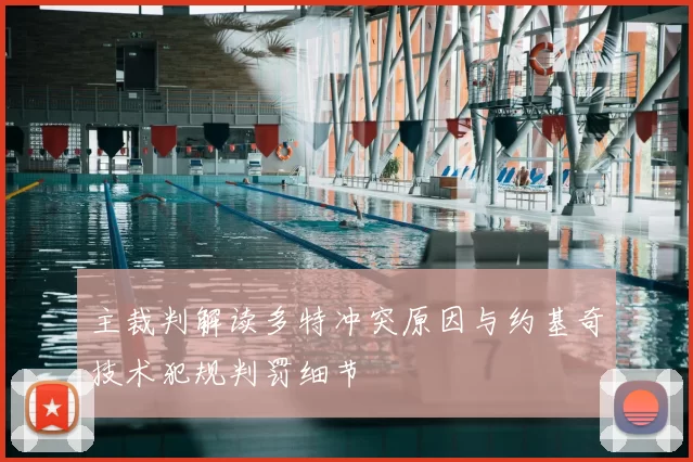 主裁判解读多特冲突原因与约基奇技术犯规判罚细节